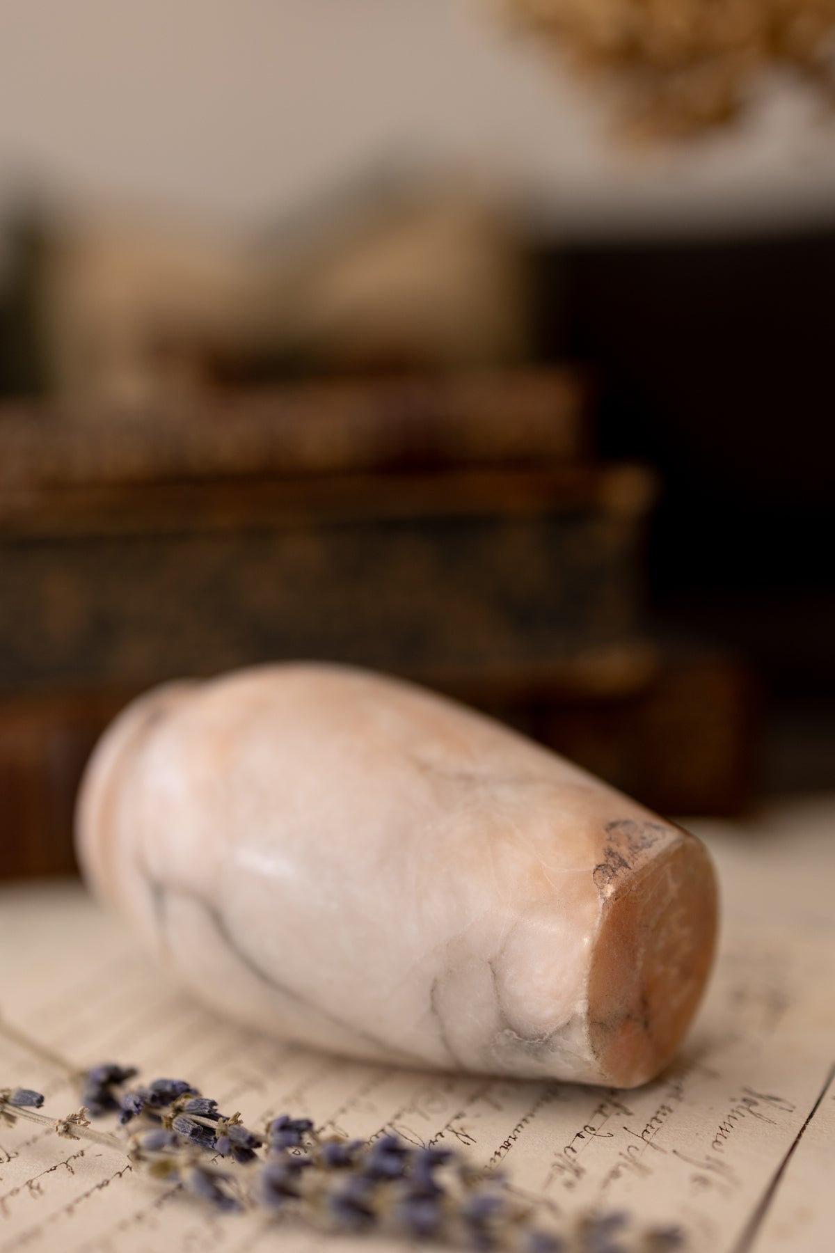 Pink Alabaster Bud Vase