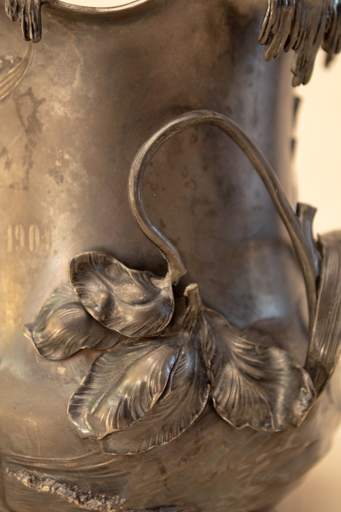 Art Nouveau Silver Plated Trophy