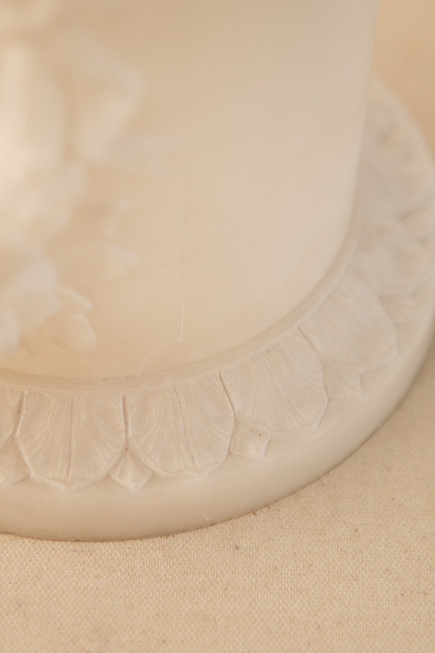 Carved Alabaster Pedestal
