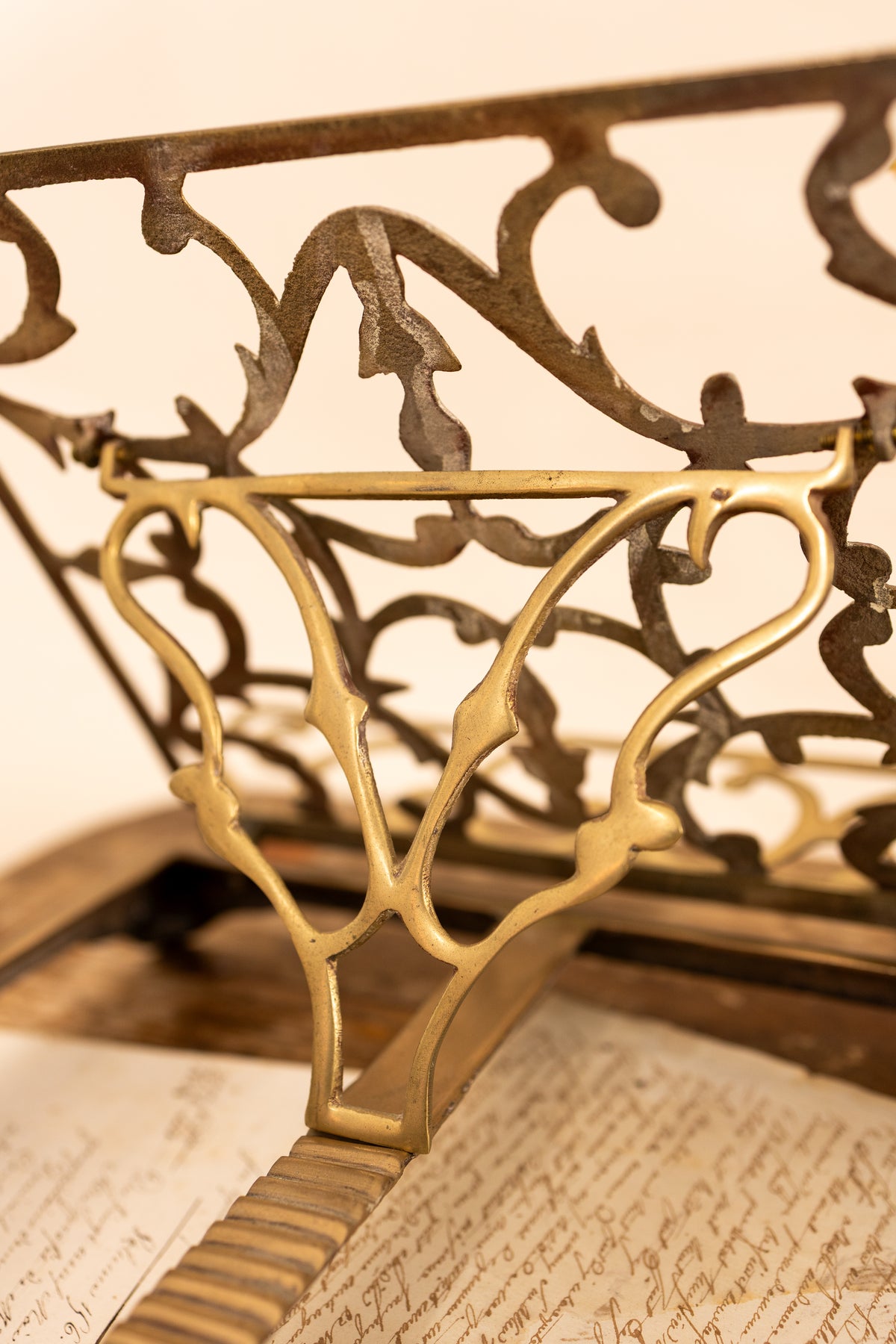 Brass Adjustable Book Stand