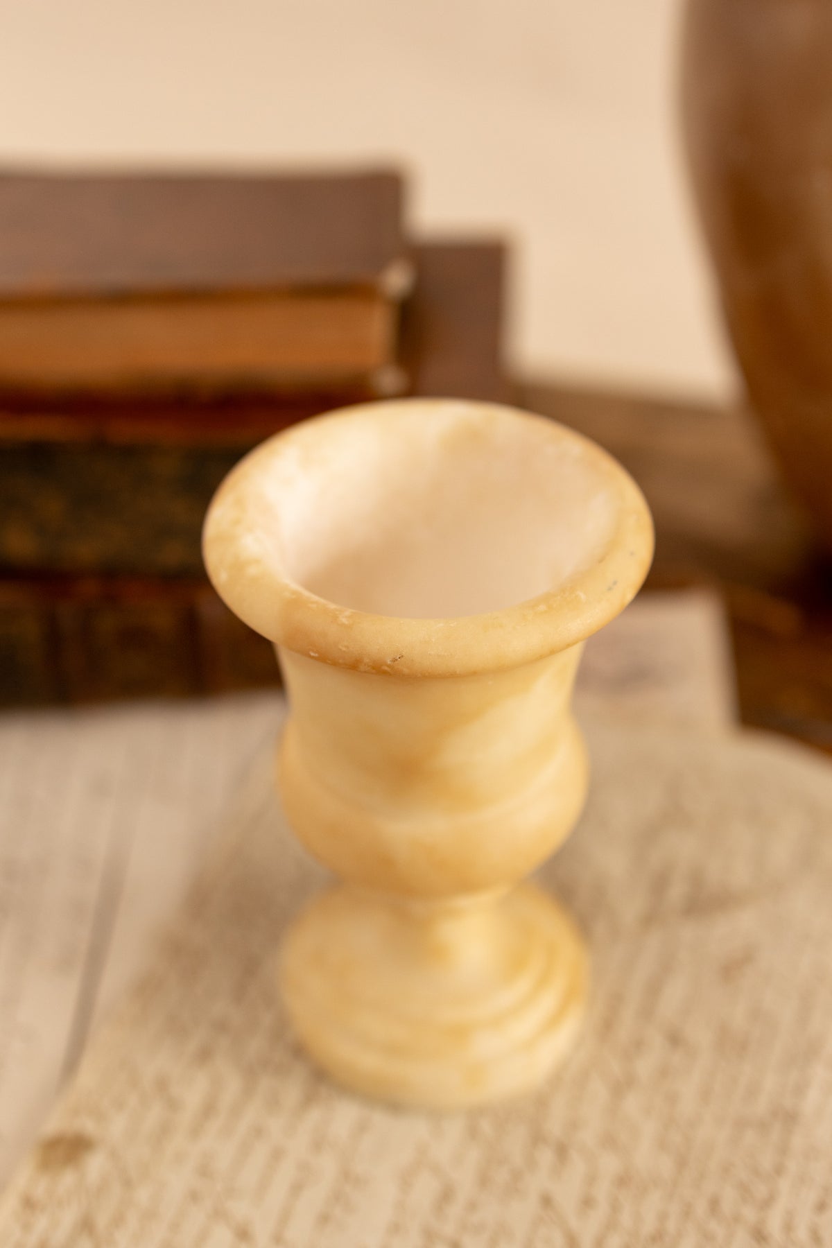 Italian Alabaster Urn Vase