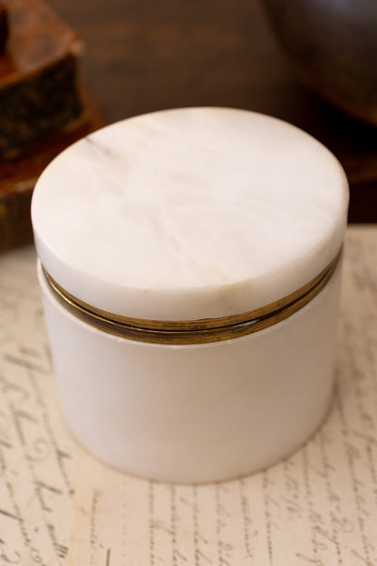 Oval Alabaster Casket