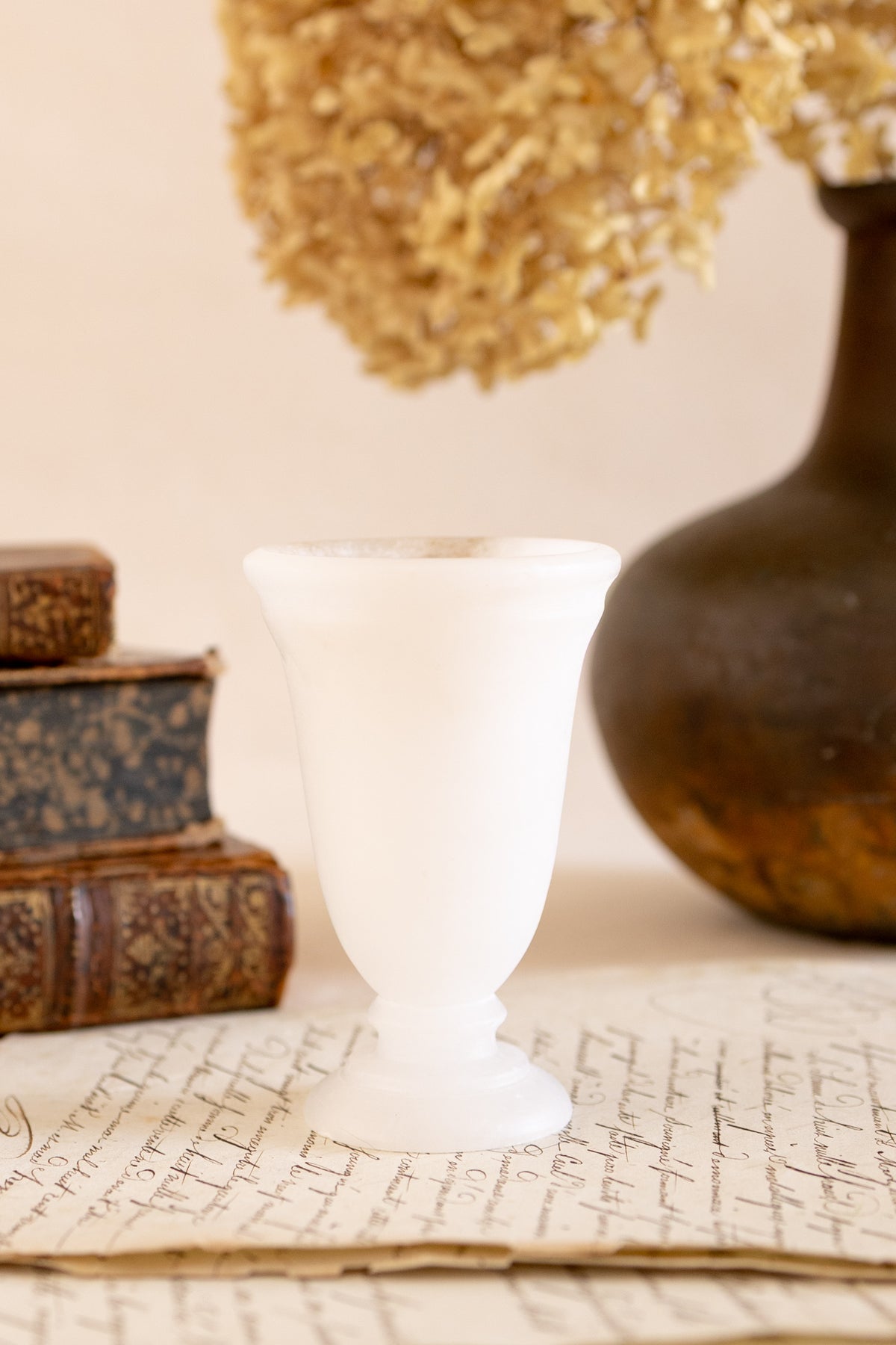 Alabaster Matchstick Holder