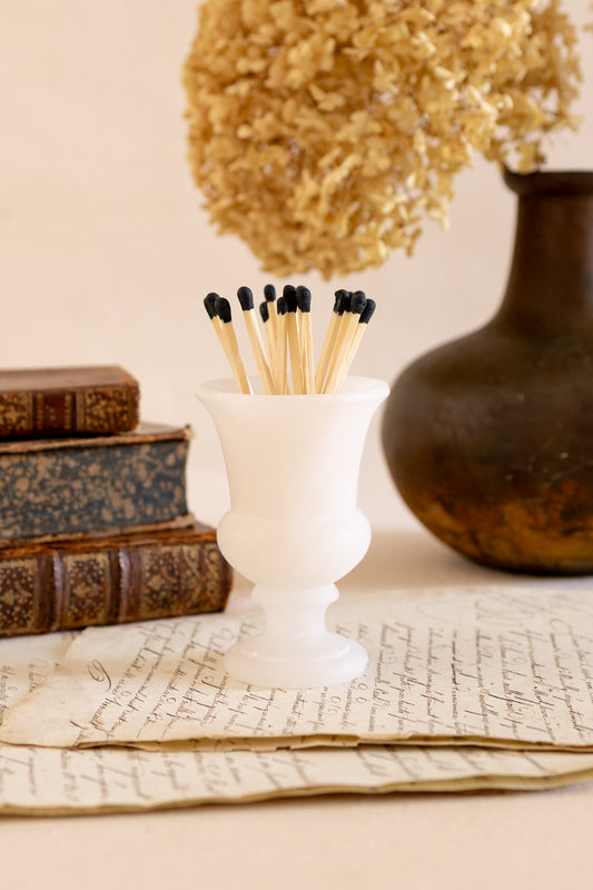 Alabaster Matchstick Holder