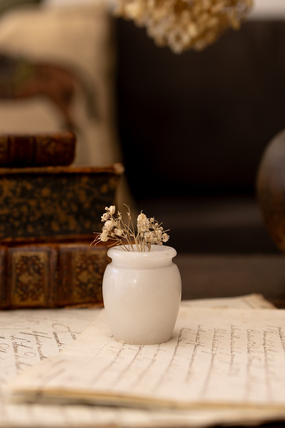 Mini Alabaster Bud Vase
