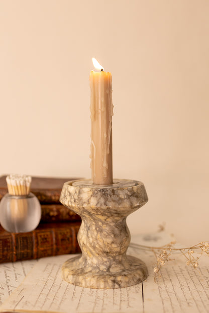 Alabaster Candle Holder Pedestal