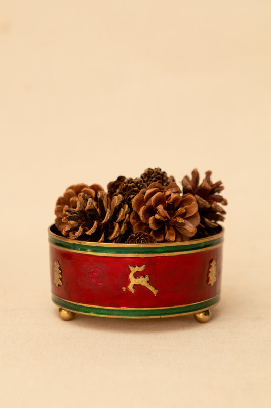 Brass and Enamel Dish