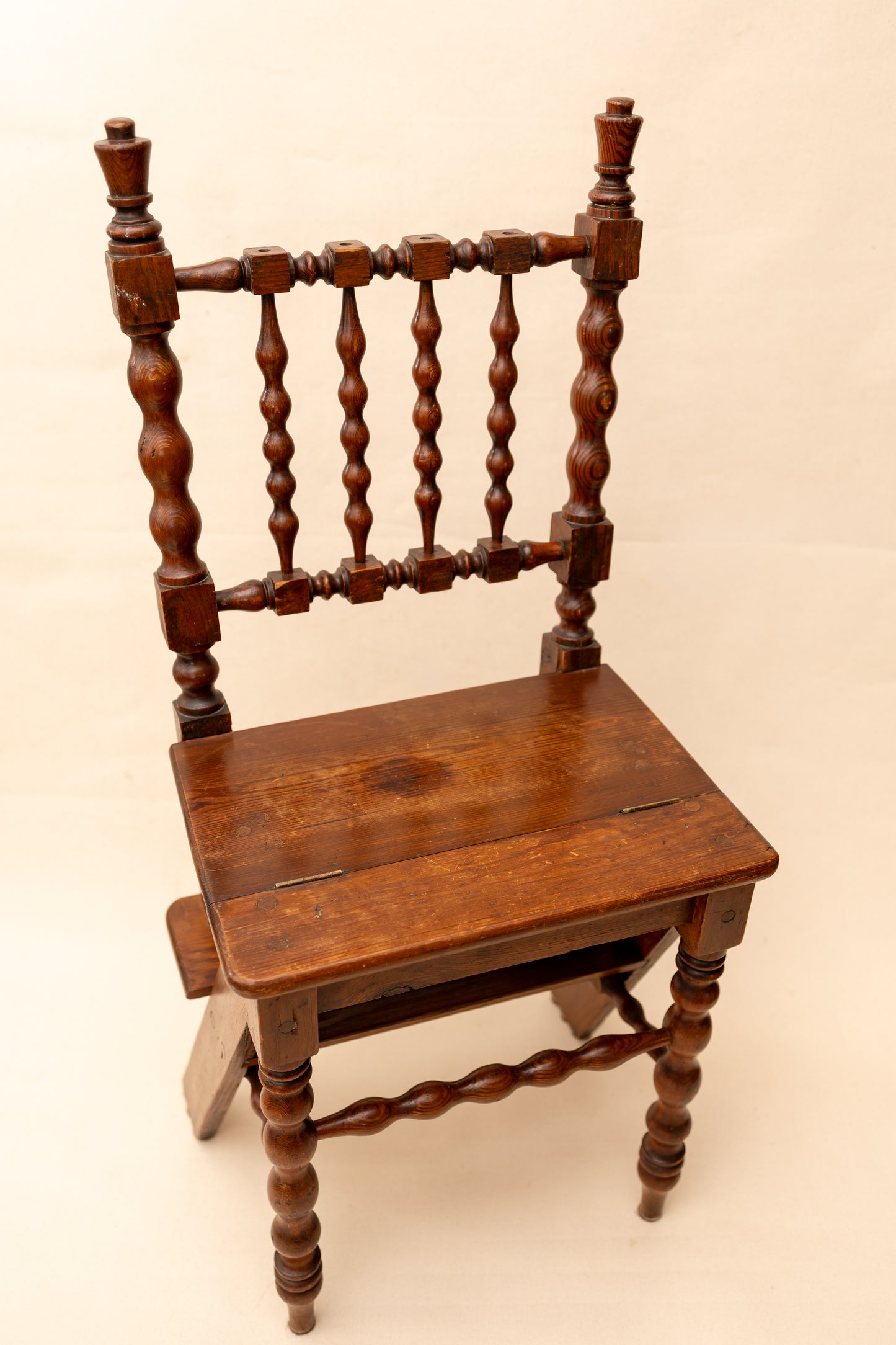 Antique Metamorphic Library Chair