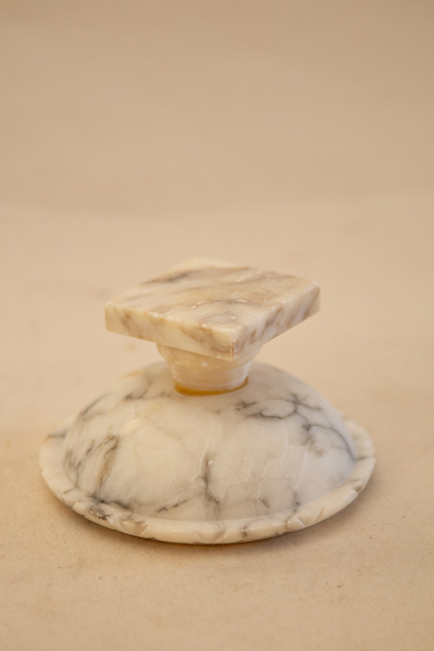 Alabaster Birdless Bird Bath
