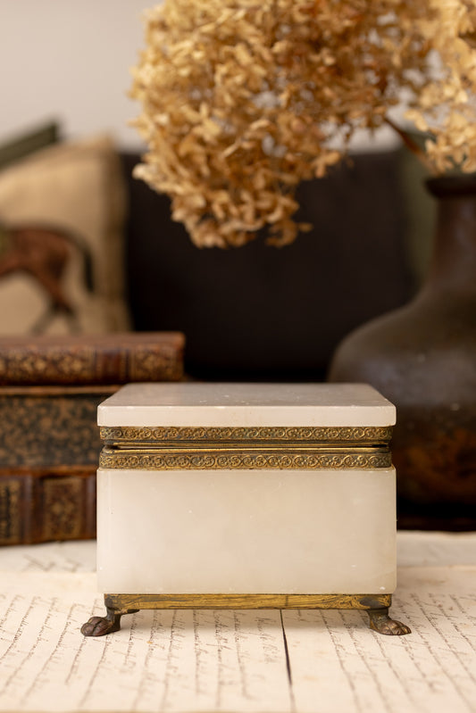 Square Alabaster Box