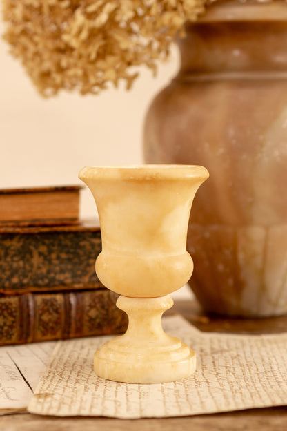 Italian Alabaster Urn Vase