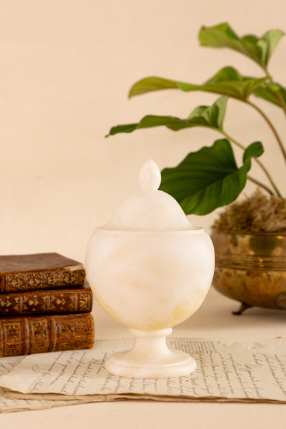 Alabaster Lidded Dish