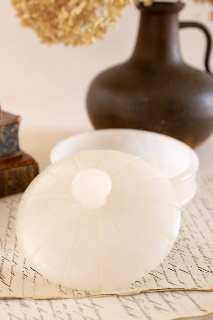 Italian Alabaster Lidded Dish