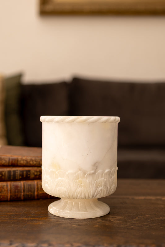 Carved Alabaster Vase