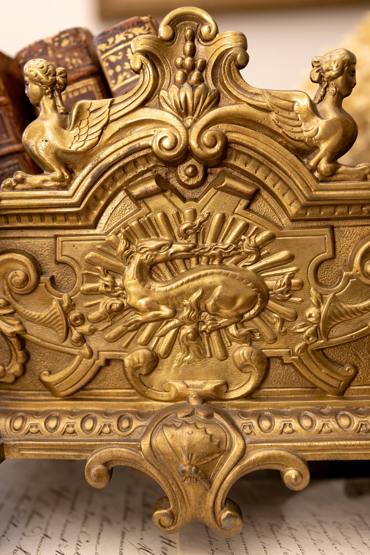 Antique French Gilt Brass Jardinière