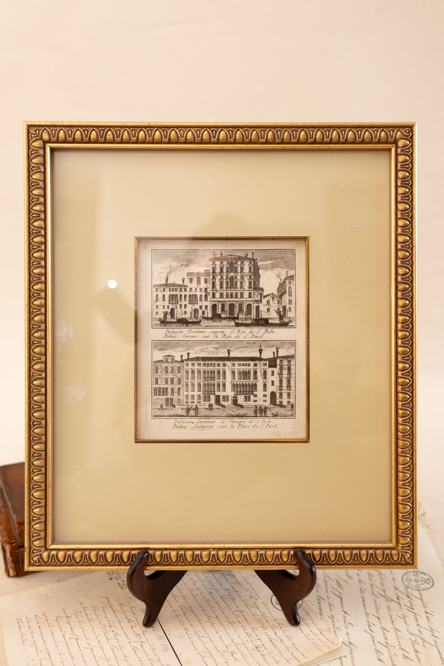 Set of Six Framed Venetian Architectural Engravings