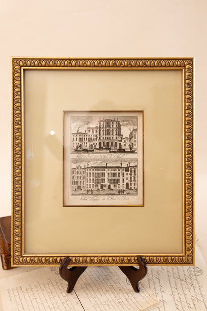 Set of Six Framed Venetian Architectural Engravings