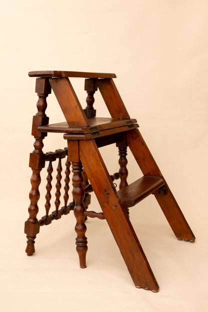 Antique Metamorphic Library Chair