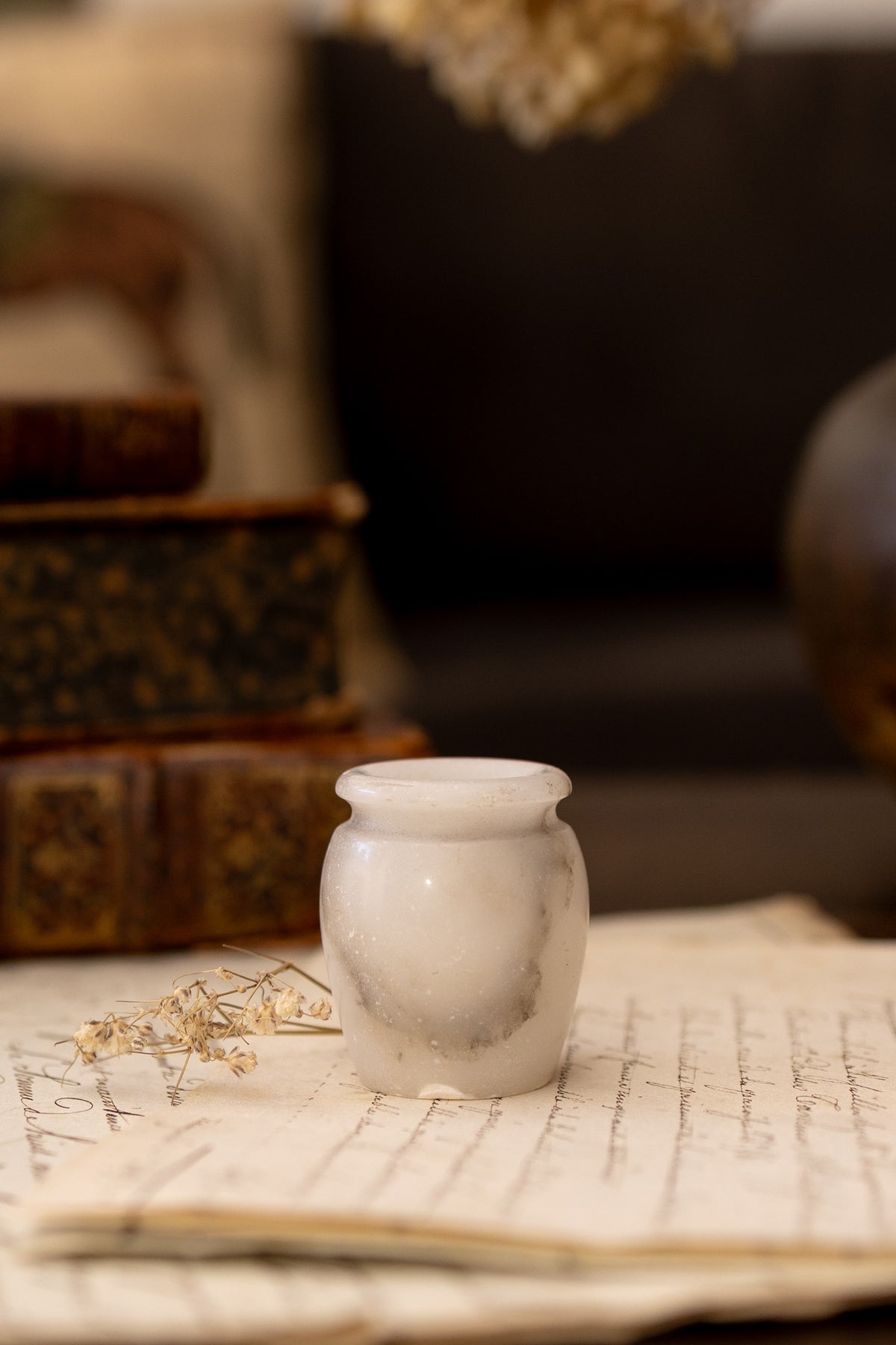 Mini Alabaster Bud Vase