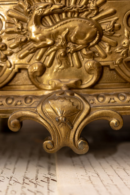 Antique French Gilt Brass Jardinière