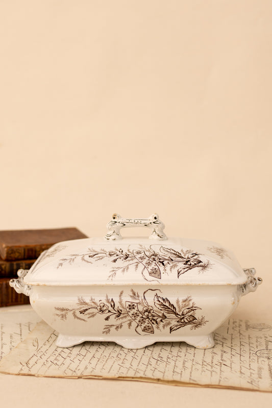 Antique T. Furnival & Sons Covered Tureen Circa 1871-1890