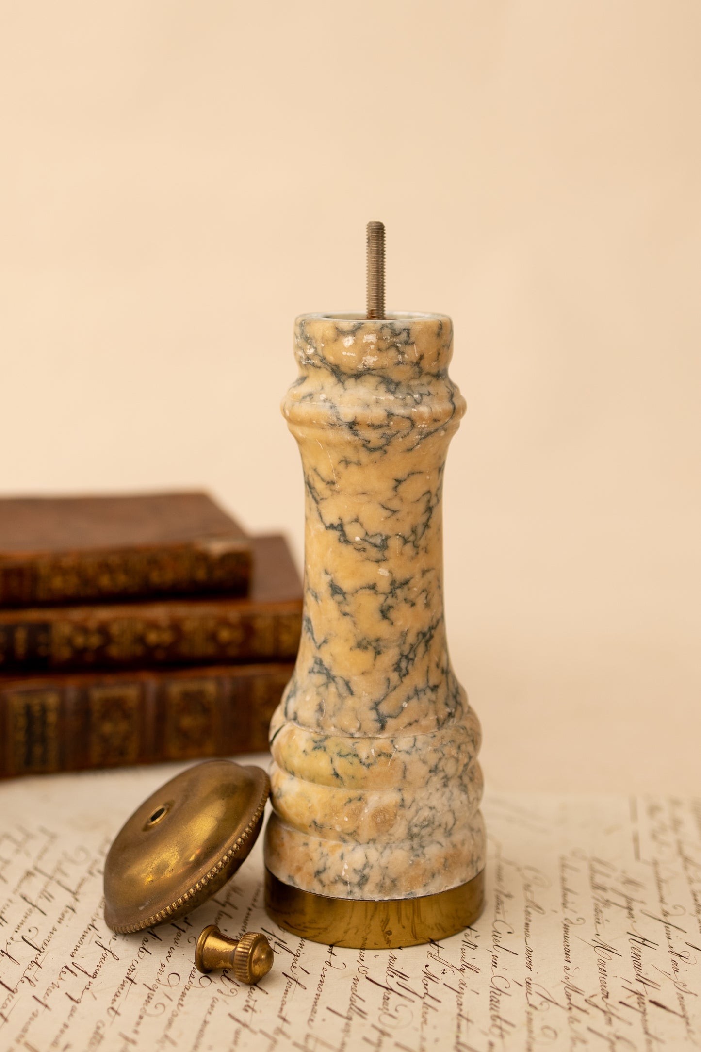 Italian Alabaster Peppermill