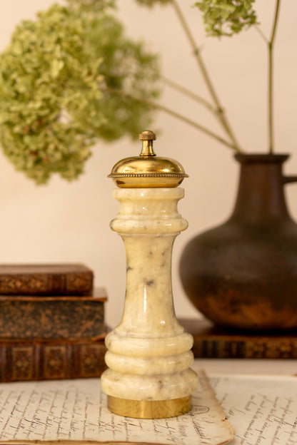 Italian Alabaster Pepper Mill
