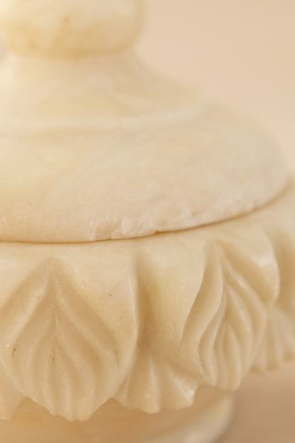 Lidded Alabaster Dish