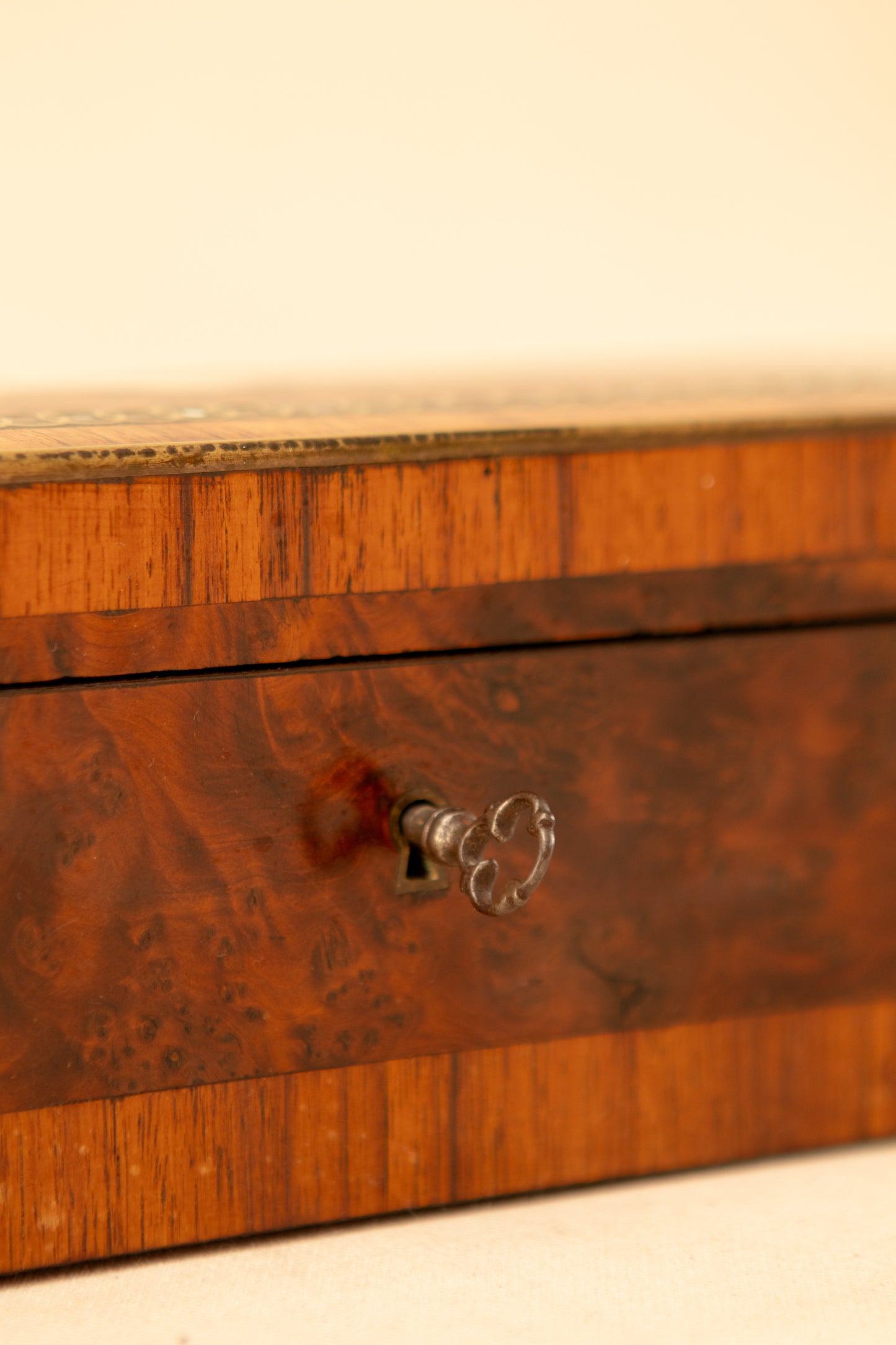 French Glove Box with Mother of Pearl Inlay