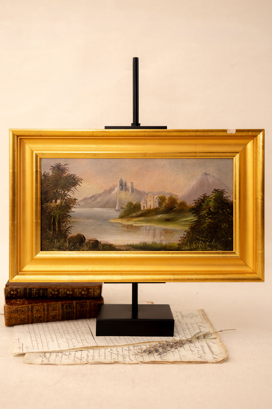 Framed Landscape Oil Painting