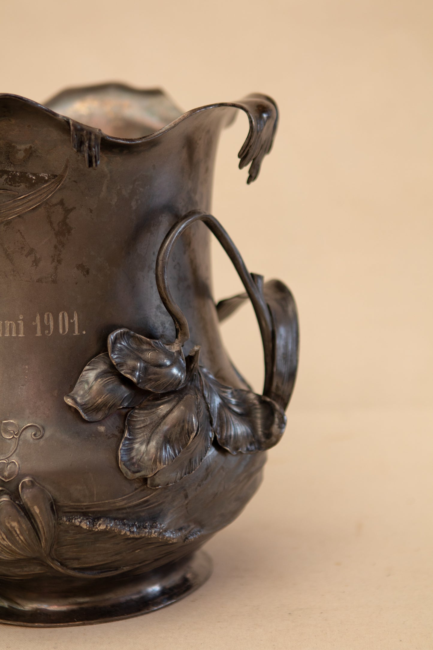 Art Nouveau Silver Plated Trophy