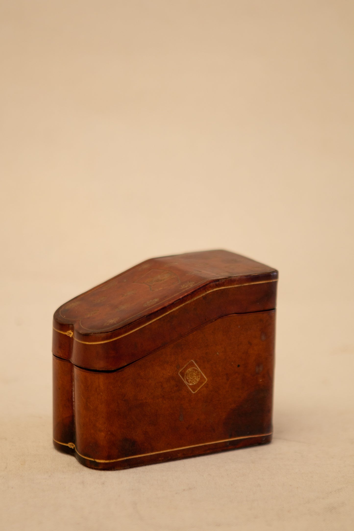 Leather Double Card Holder Box