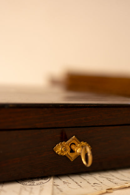 Napoleon III Inlaid Box with Working Key
