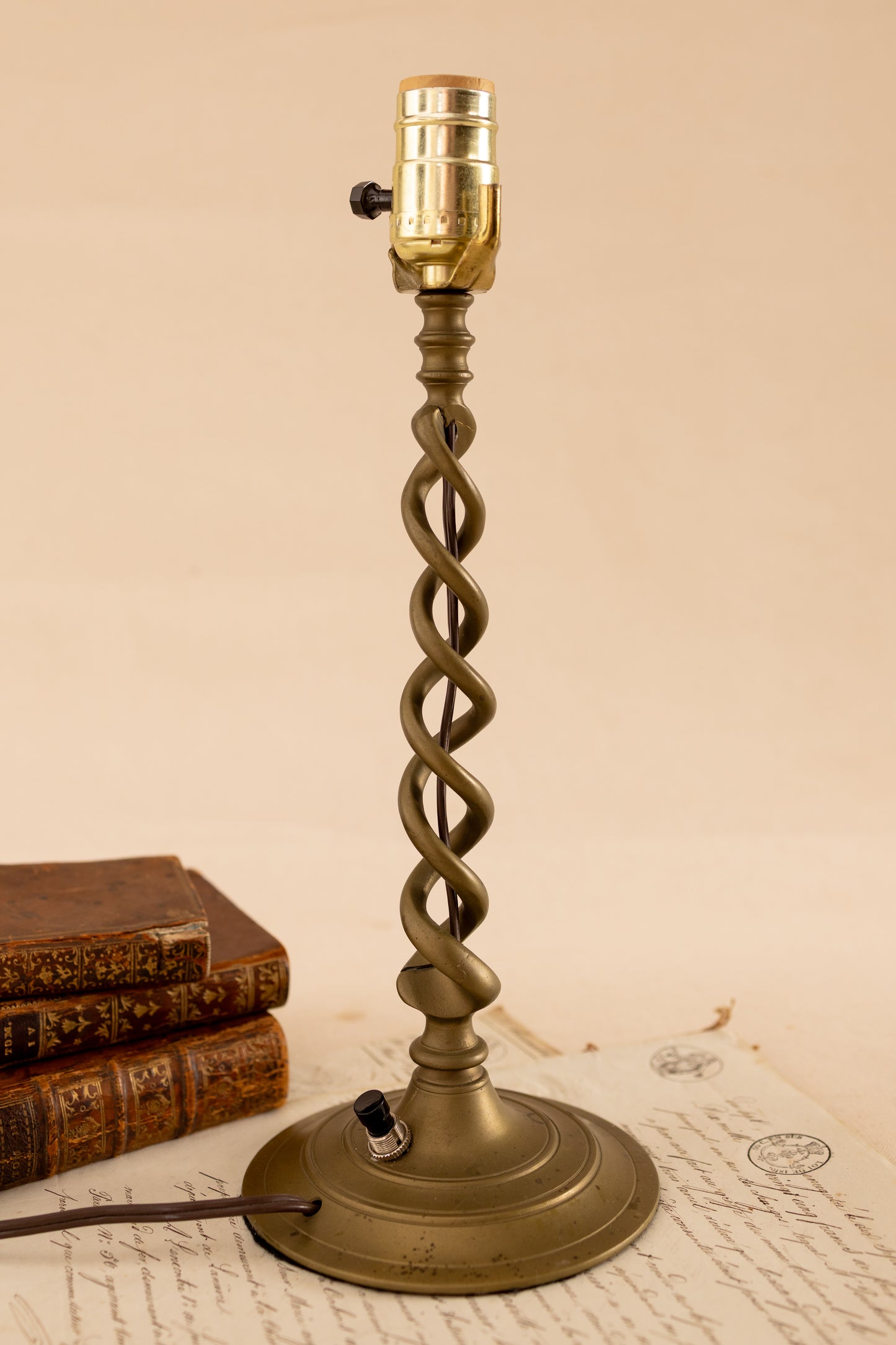 Brass Barley Twist Lamp