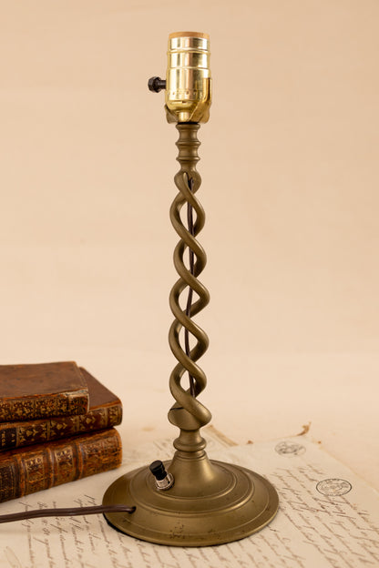 Brass Barley Twist Lamp