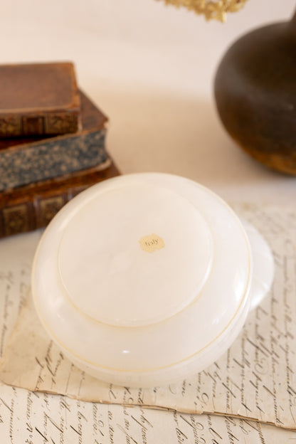 Italian Alabaster Lidded Dish