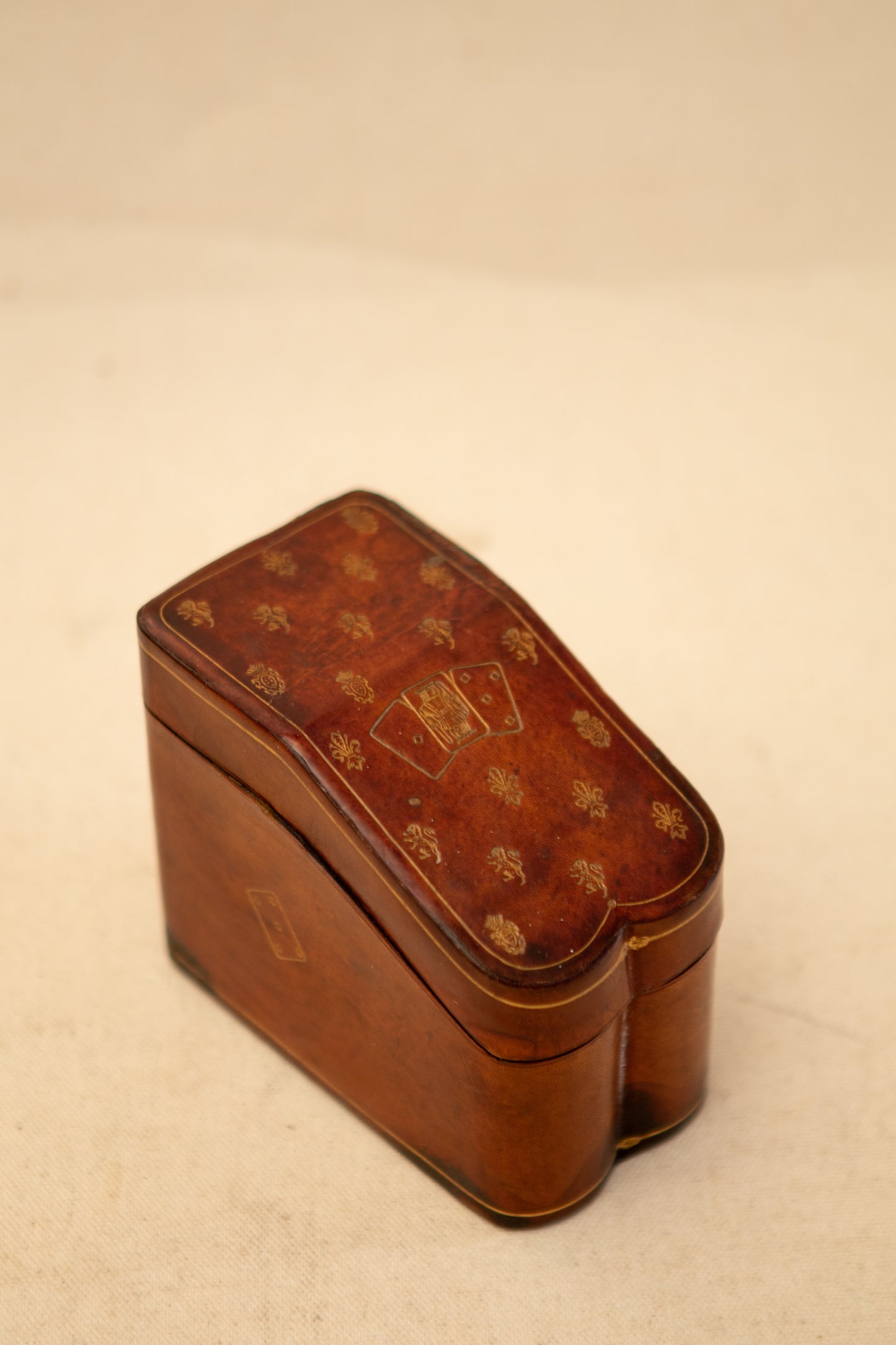 Leather Double Card Holder Box