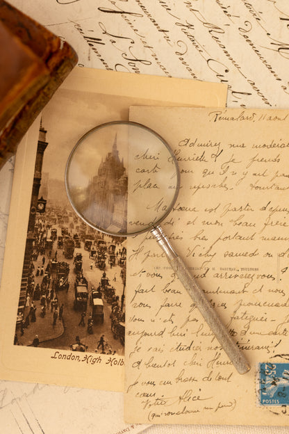 Silver Plated Magnifying Glass