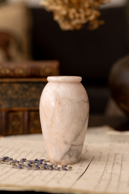 Pink Alabaster Bud Vase