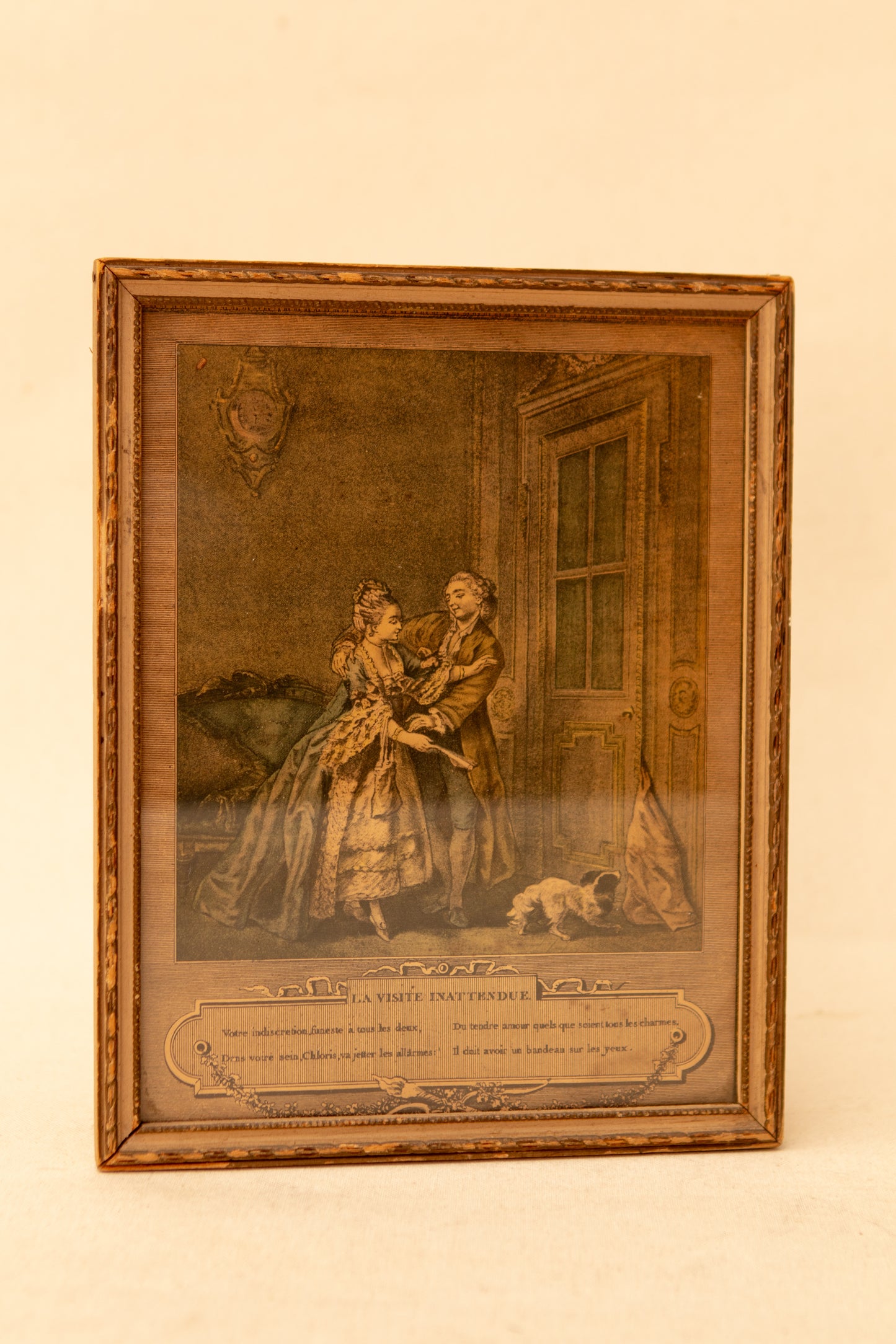 “La Visite Inattendue” Framed Print