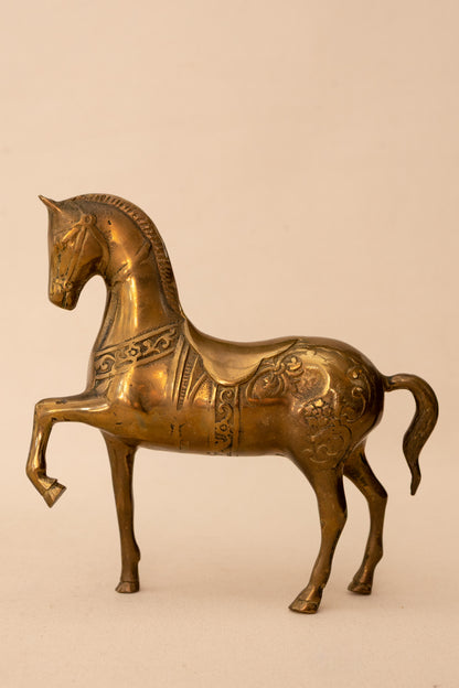 Brass Carousel Horse