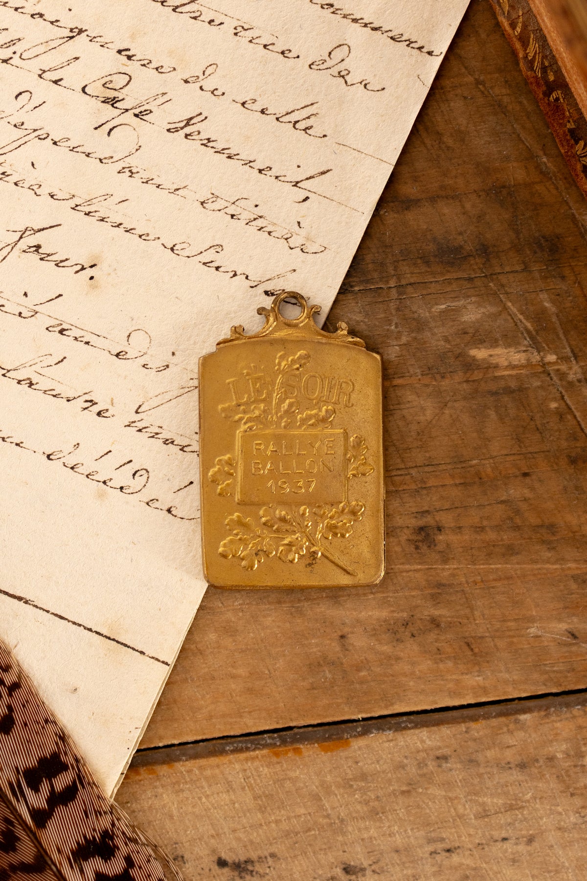 French 1937 “Le Soir” Rallye Ballon Medal