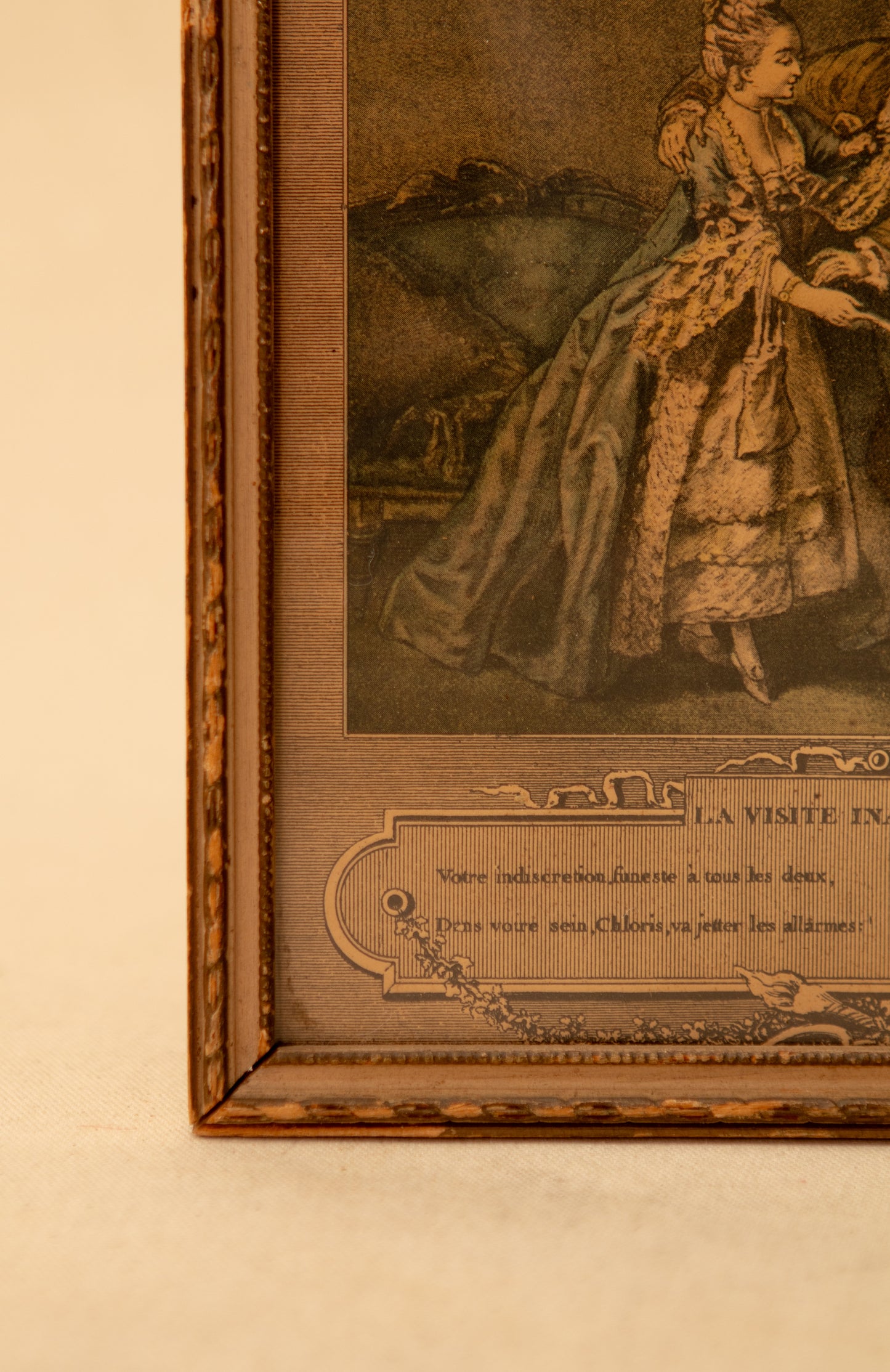 “La Visite Inattendue” Framed Print