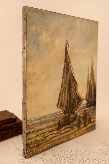 Coastal Oil Painting on Canvas