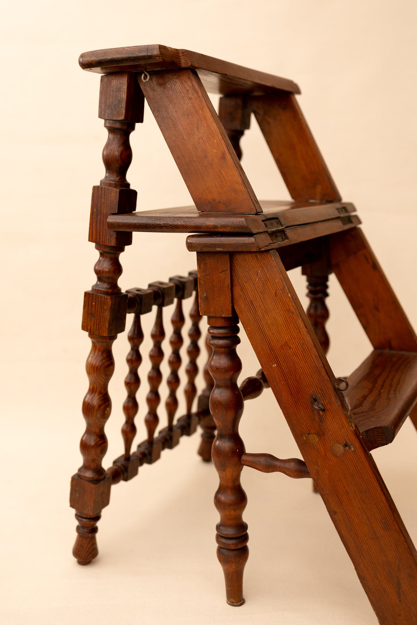 Antique Metamorphic Library Chair