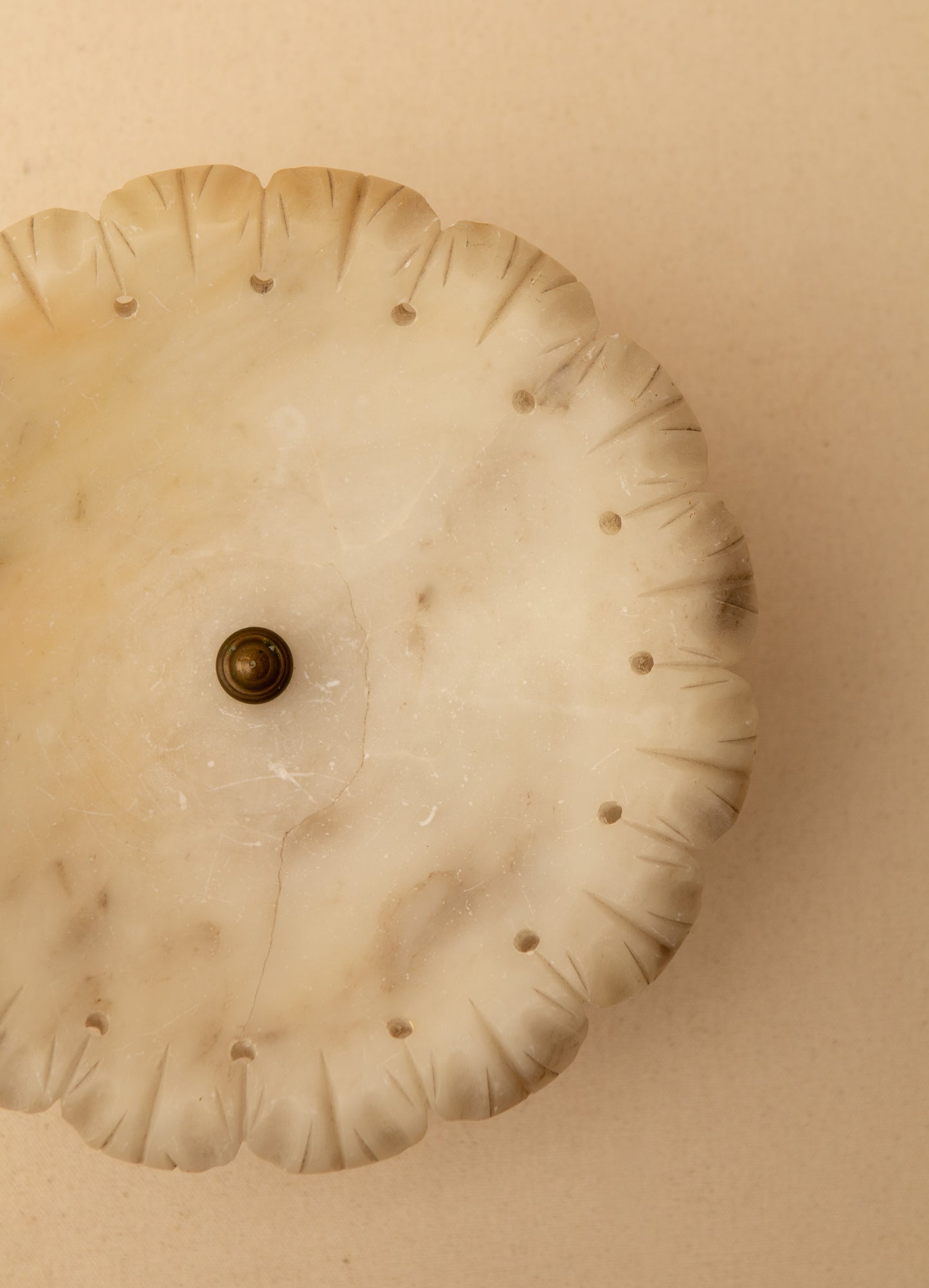 Scalloped Alabaster Compote