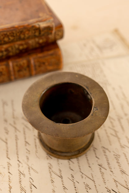 WWII 1945 Brass Military Trench Art Match Holder