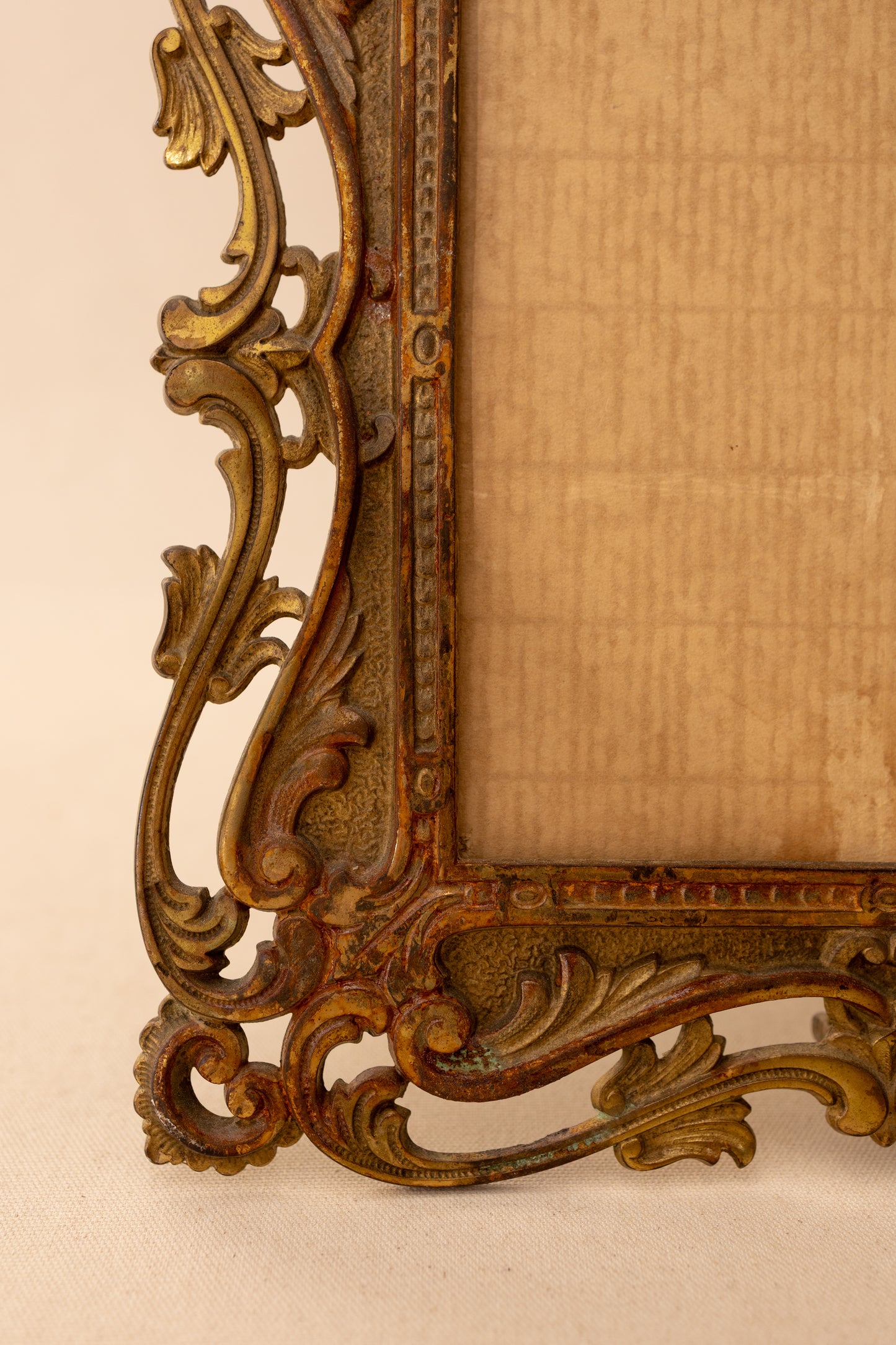 Ornate Cast Brass Picture Frame
