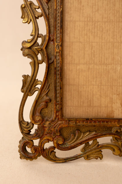 Ornate Cast Brass Picture Frame