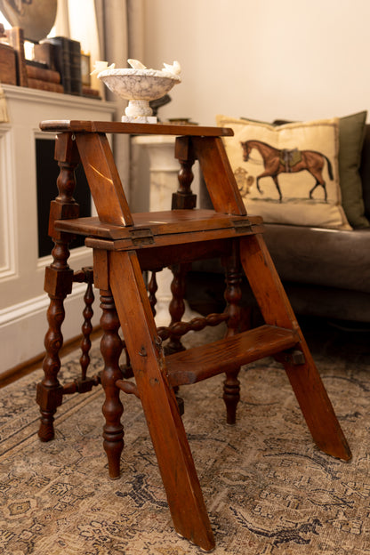 Antique Metamorphic Library Chair